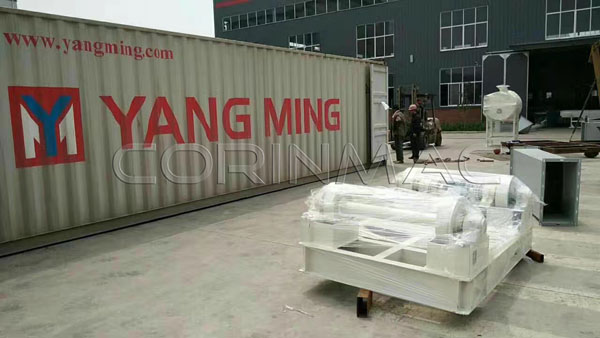 发往马来西亚的干混生产线